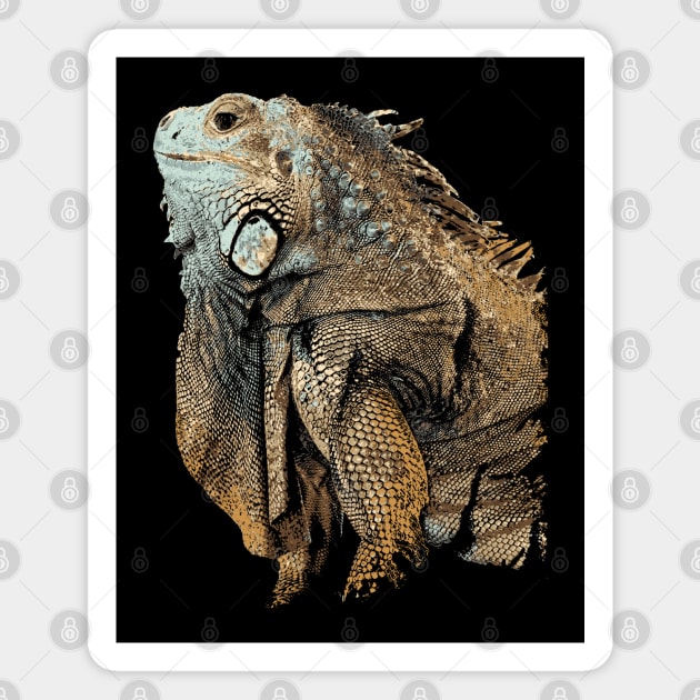 Iguana Magnet by Zodiart